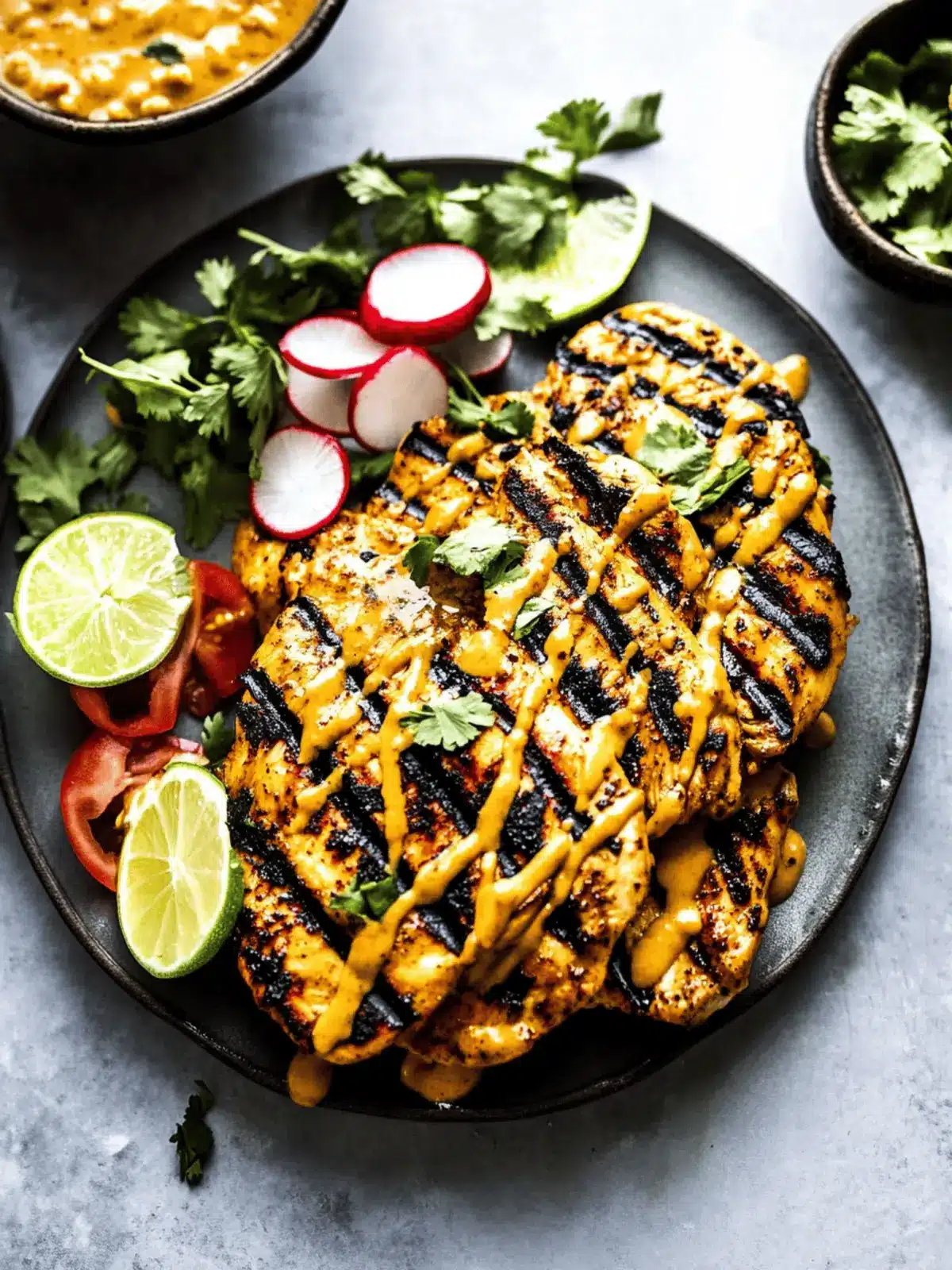 Grilled Chicken with Peanut Sauce