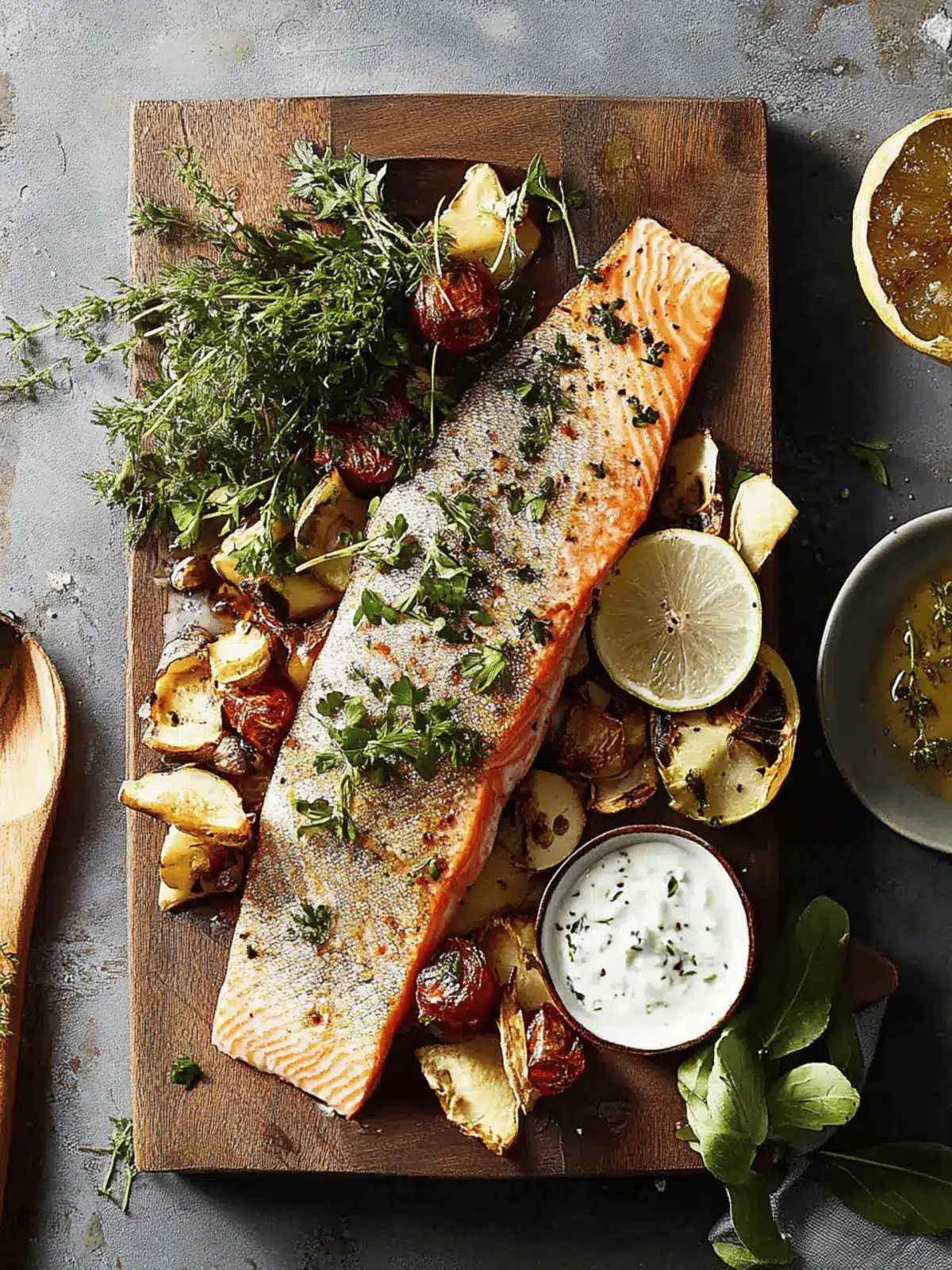 Smoked Trout with Wild Herbs