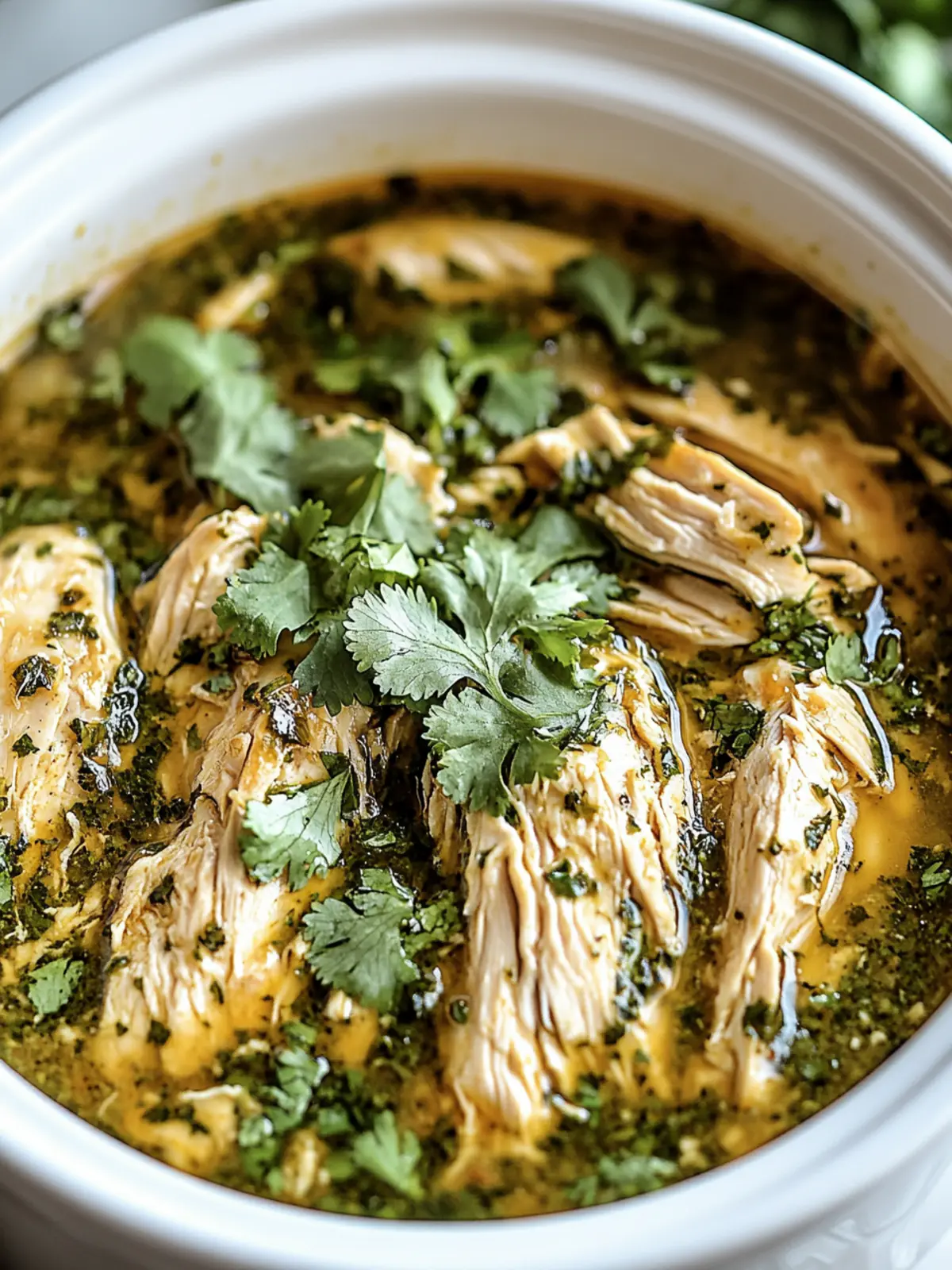 Crockpot Salsa Verde Chicken