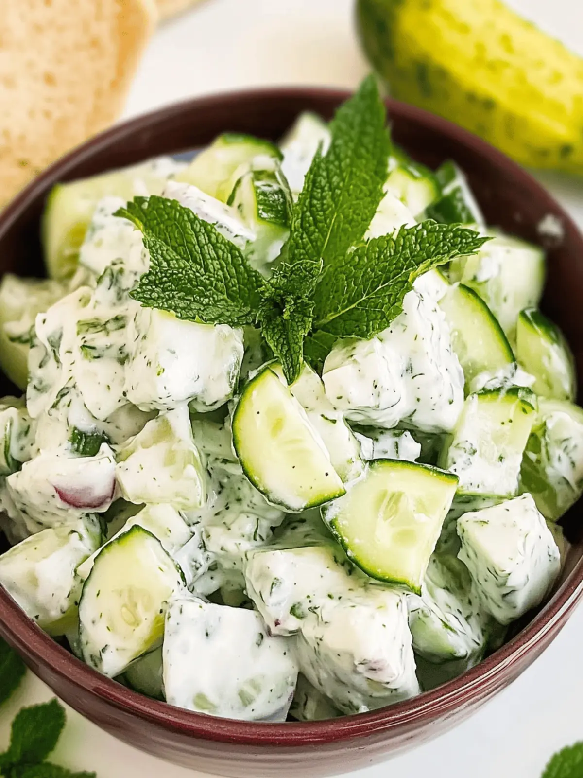 The Best Tzatziki Cucumber Salad for Refreshing Summer Vibes 2 The Best Tzatziki Cucumber Salad