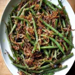 Roasted Green Beans with Caramelized Shallots