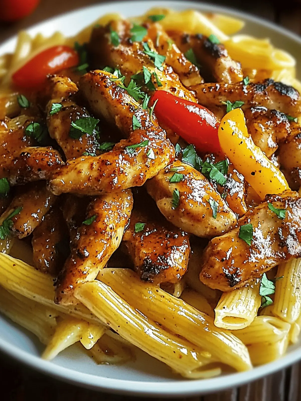 Spicy Cajun Honey Butter Chicken & Pasta