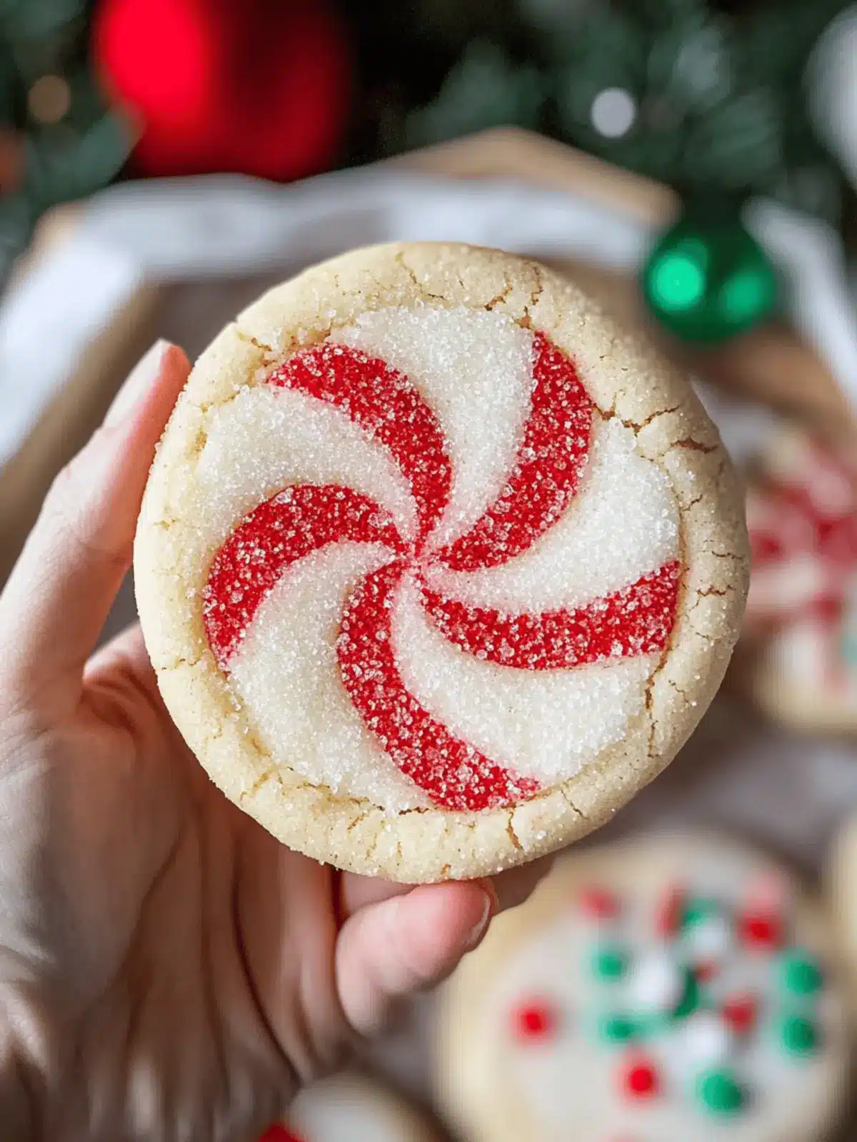 Peppermint Sugar Cookies