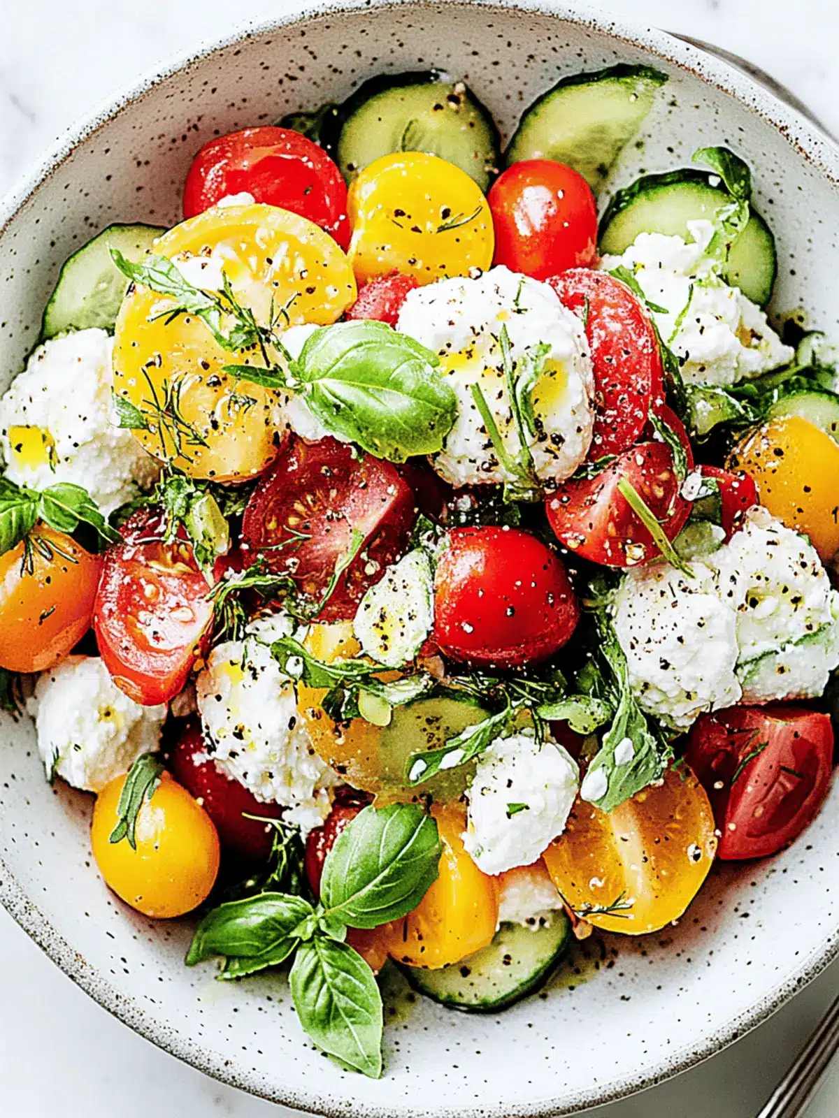 Summer Salad with Herbed Ricotta Recipe for Quick Bliss 2 Summer Salad With Herbed Ricotta Recipe