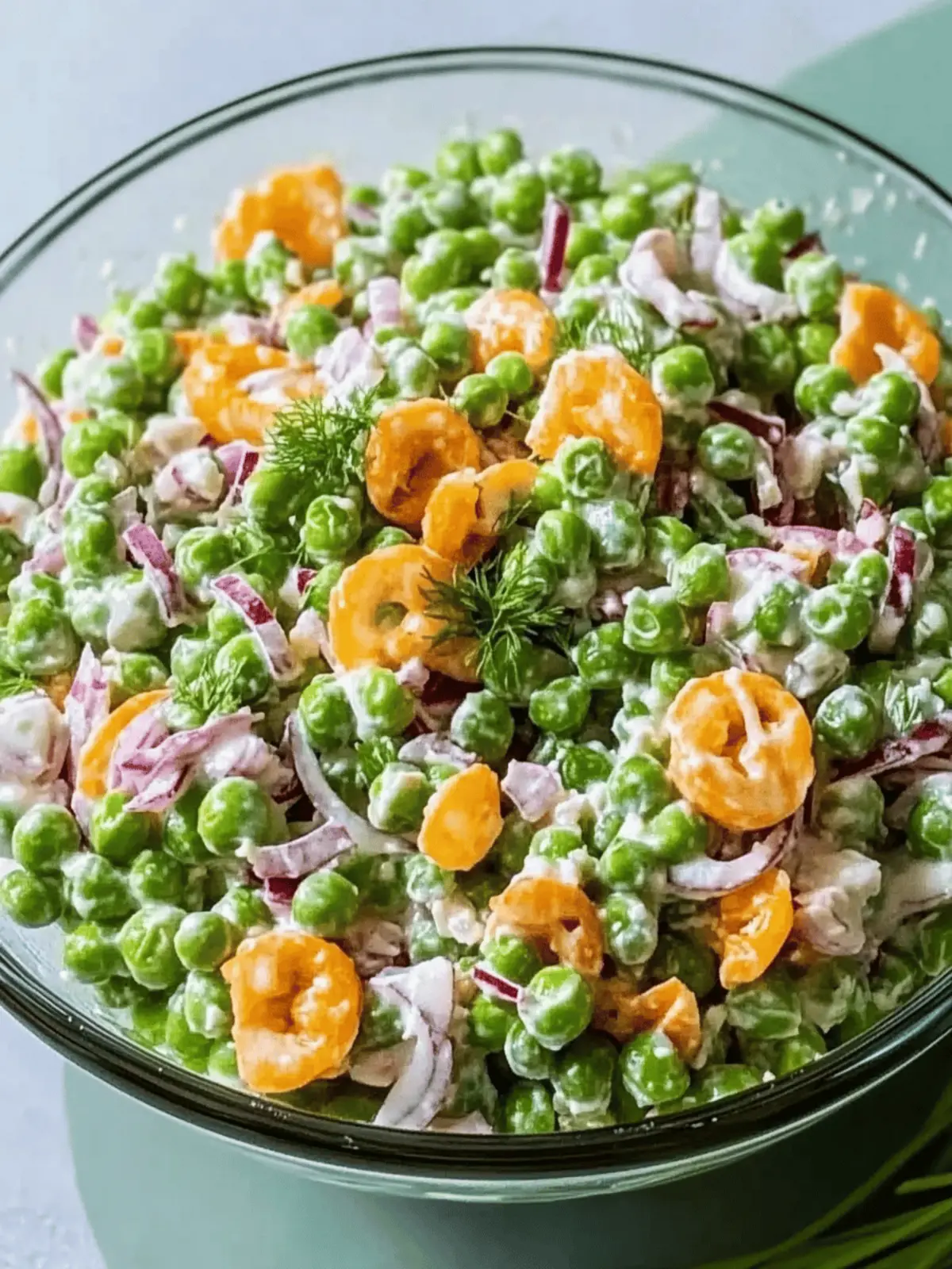 Irresistibly Creamy Pea Salad That's Perfect for Any Gathering 5 Creamy Pea Salad