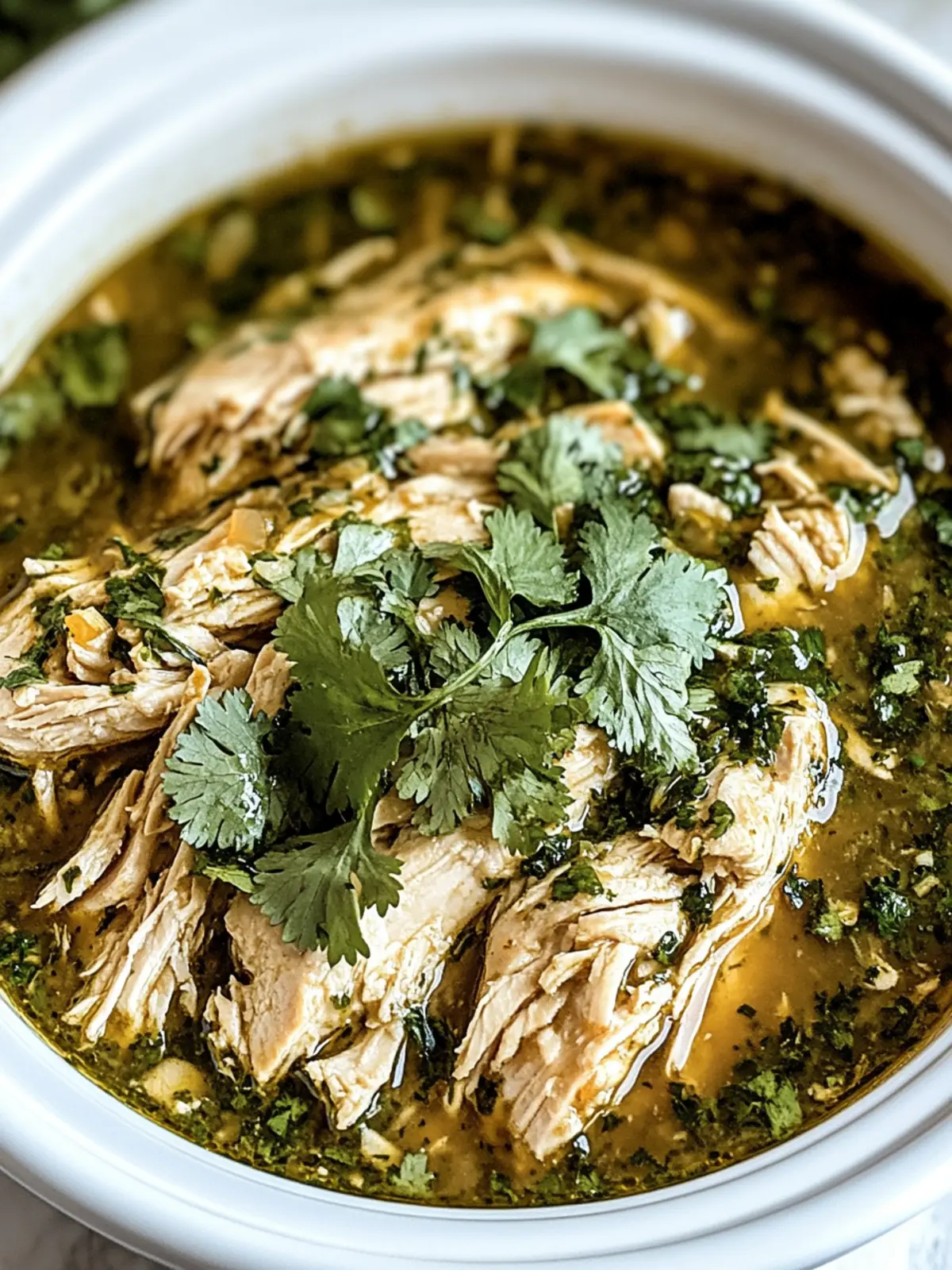 Crockpot Salsa Verde Chicken