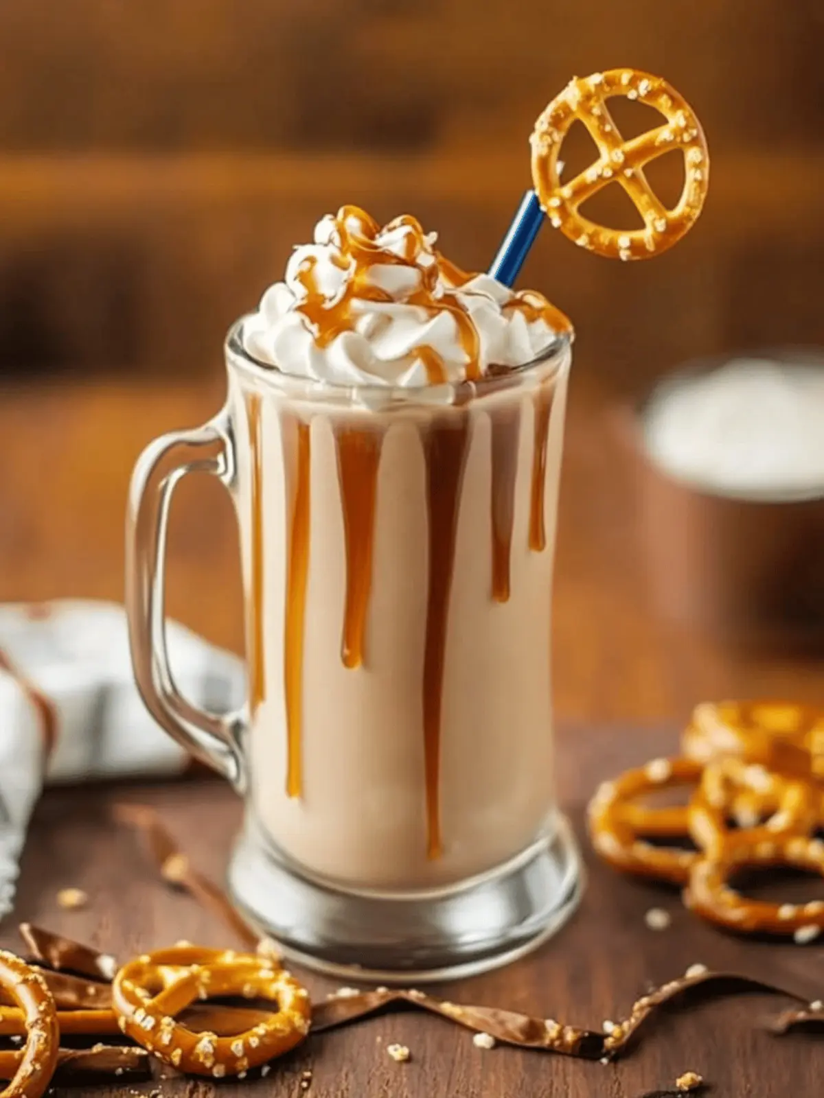 Salted Caramel Pretzel Frappe Recipe