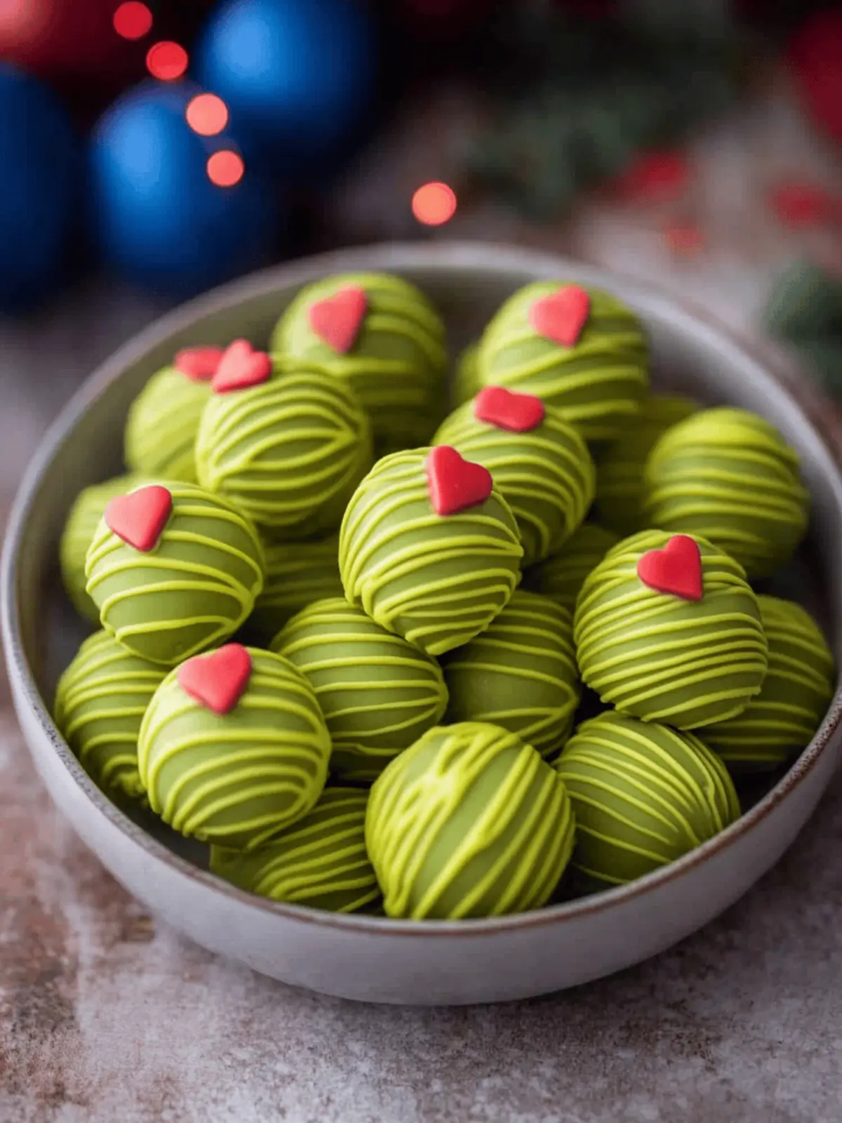 The Best No-Bake Grinch Oreo Truffles Recipe
