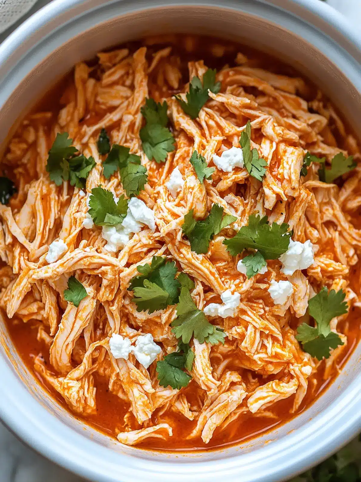 Zesty Crockpot Shredded Buffalo Chicken for Effortless Meals 4 Crockpot Shredded Buffalo Chicken