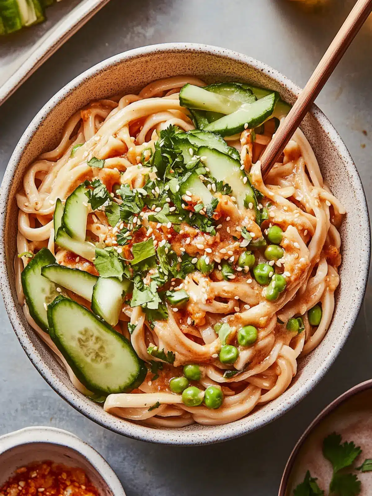 Udon Noodle Bowls with Special Sauce