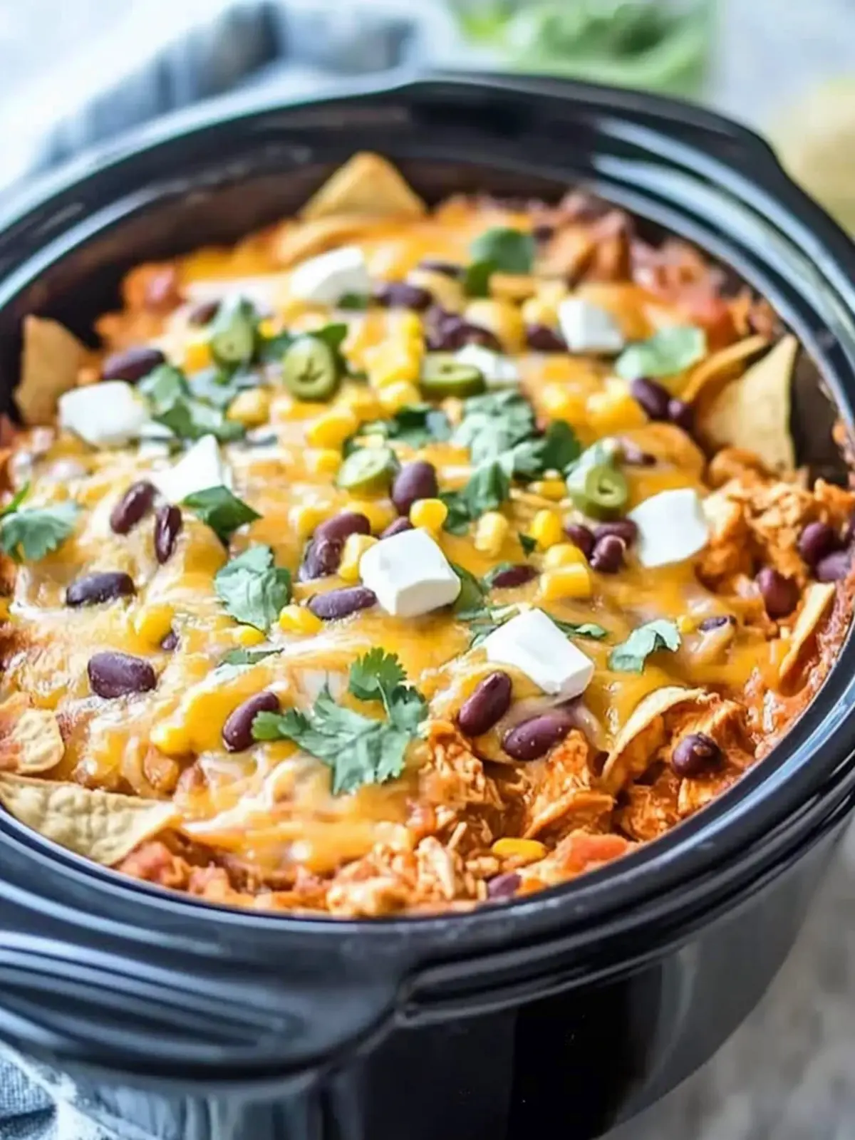 Crockpot Chicken Enchilada Casserole for Effortless Family Dinners 4 Crockpot Chicken Enchilada Casserole