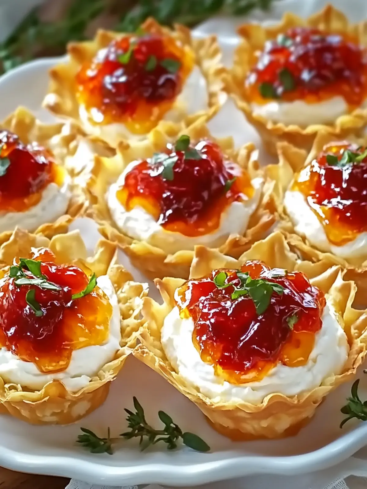 Pepper Jelly Cream Cheese Appetizer Dip and Bites