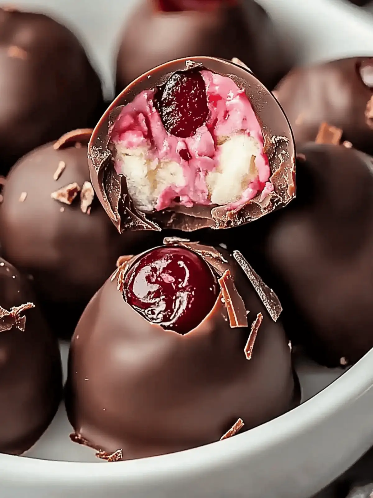 Chocolate Cherry Cheesecake Truffles Recipe | Indulge Easy! 4 Chocolate Cherry Cheesecake Truffles Recipe | Easy Dessert Ideas