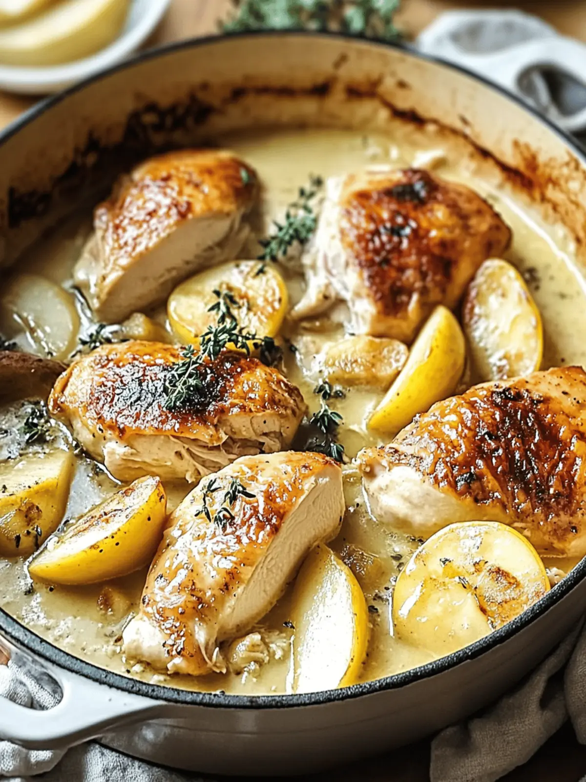 French Chicken Casserole and Apples Delight