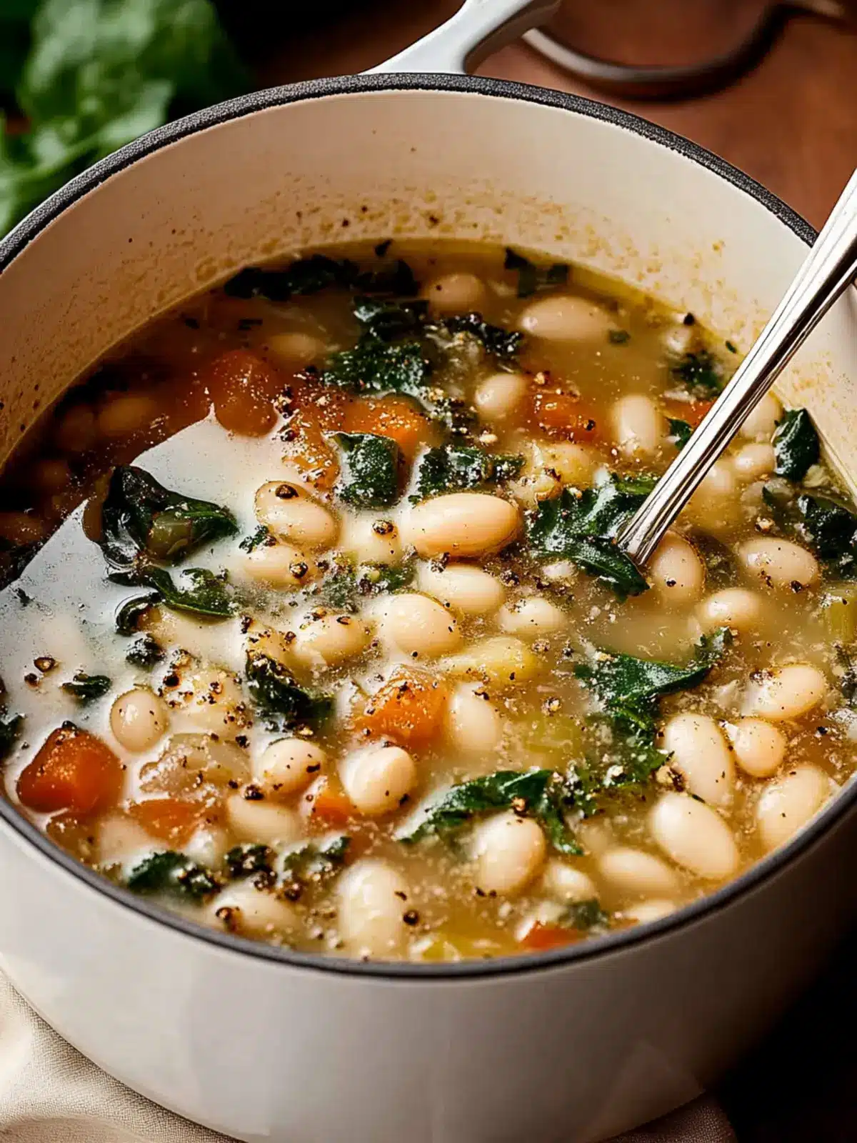 Hearty Tuscan White Bean Soup