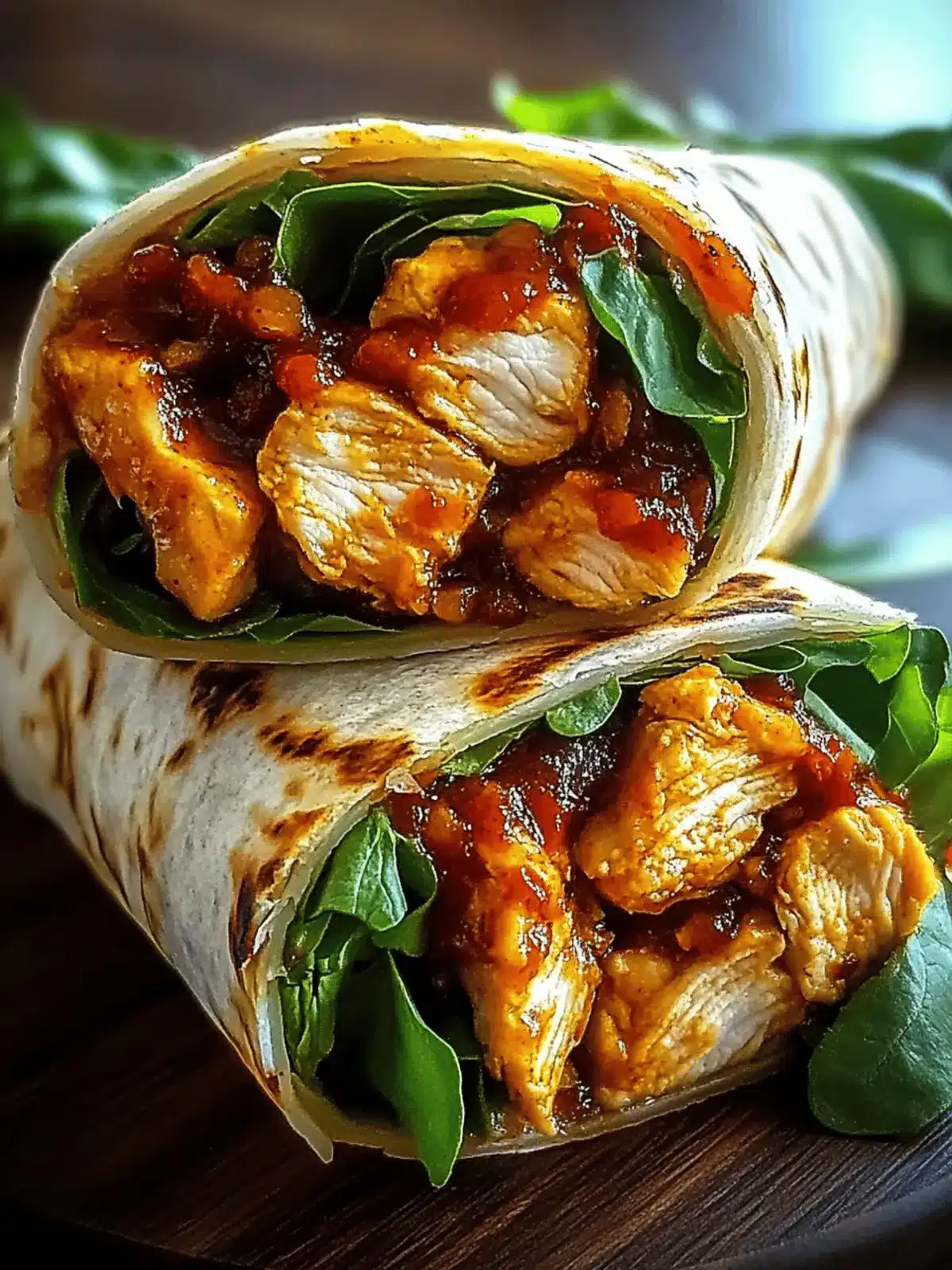Sweet Chili Chicken Wraps