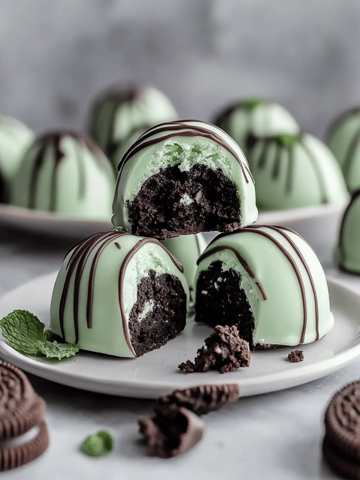 Mint Oreo Truffles