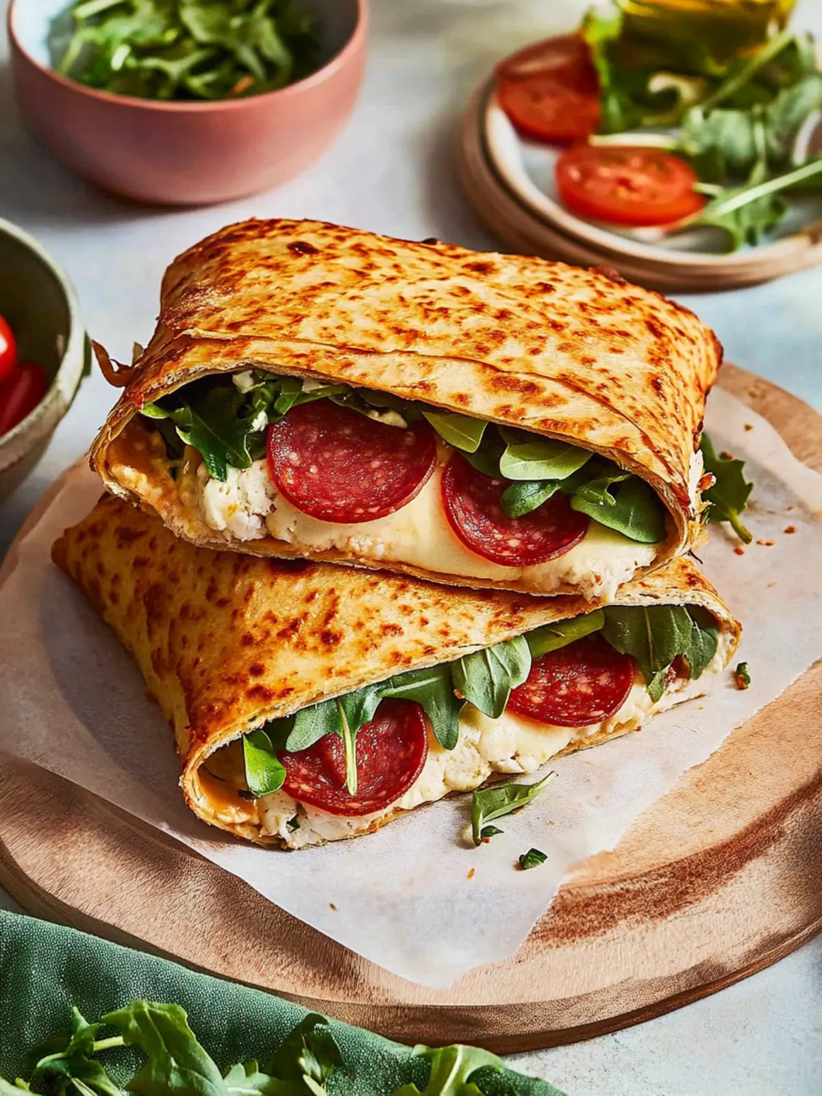 Crunchy Pepperoni Wrap