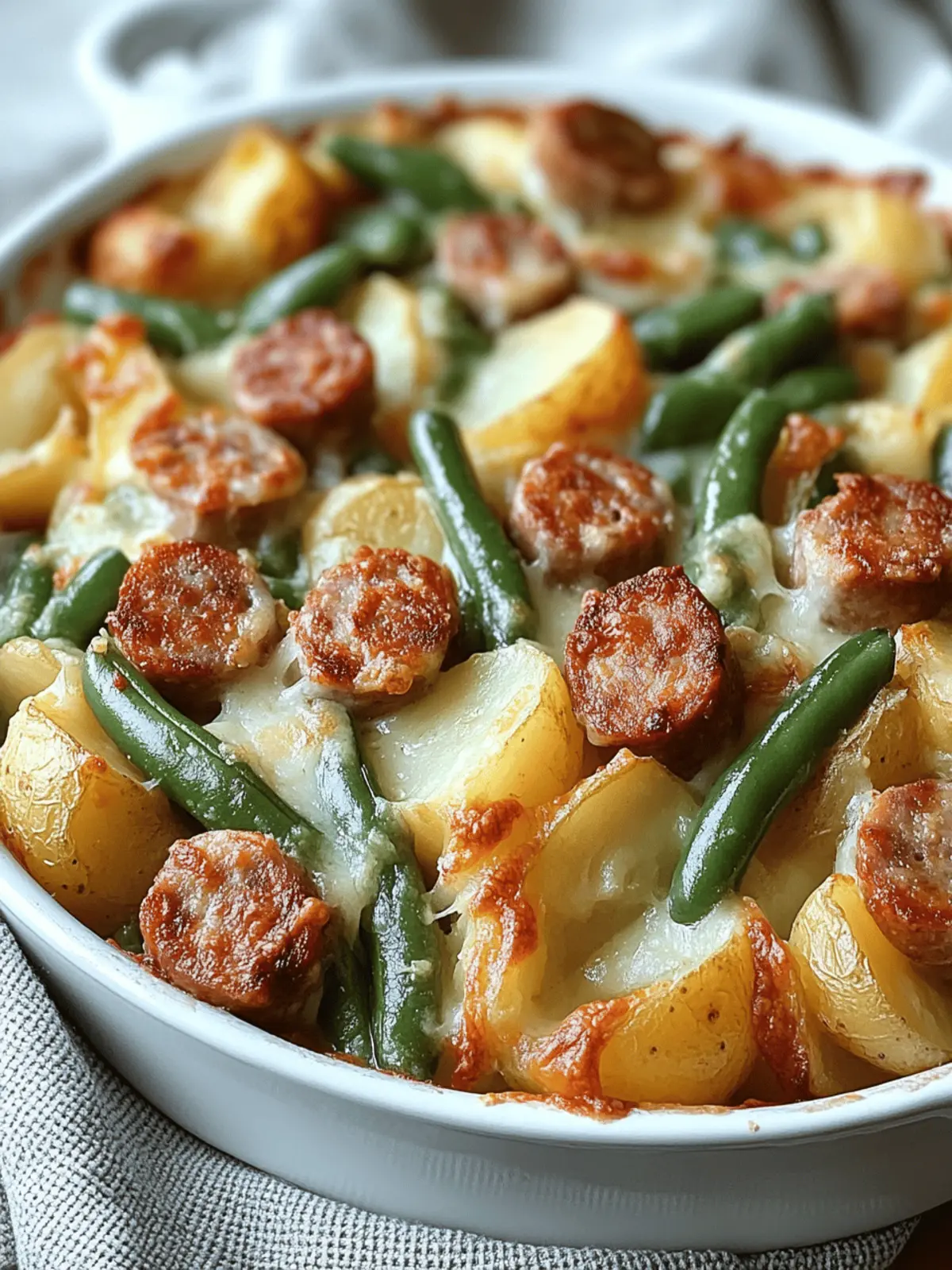 Sausage Green Bean Potato Casserole Recipe