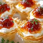 Pepper Jelly Cream Cheese Appetizer Dip and Bites