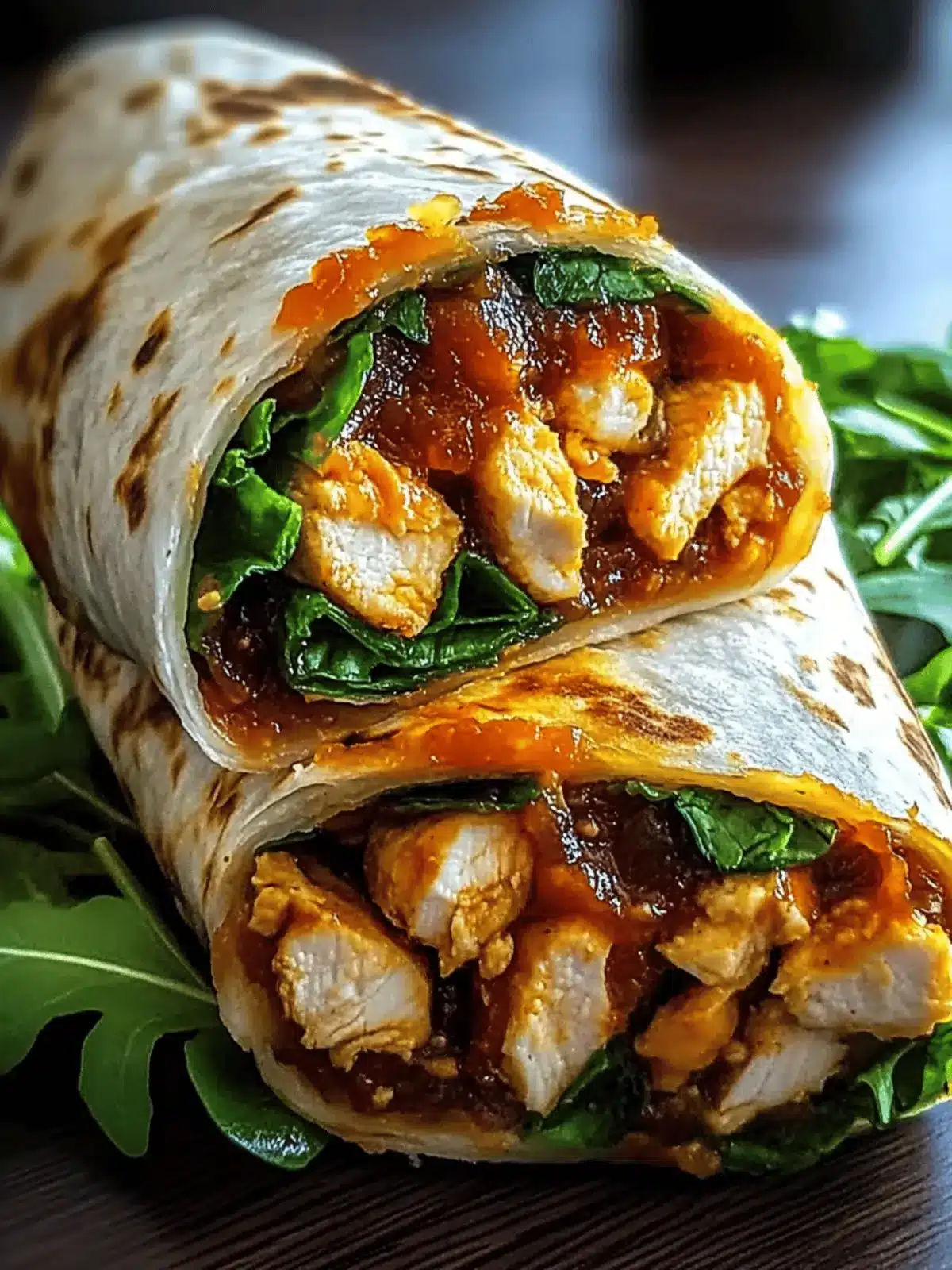 Sweet Chili Chicken Wraps