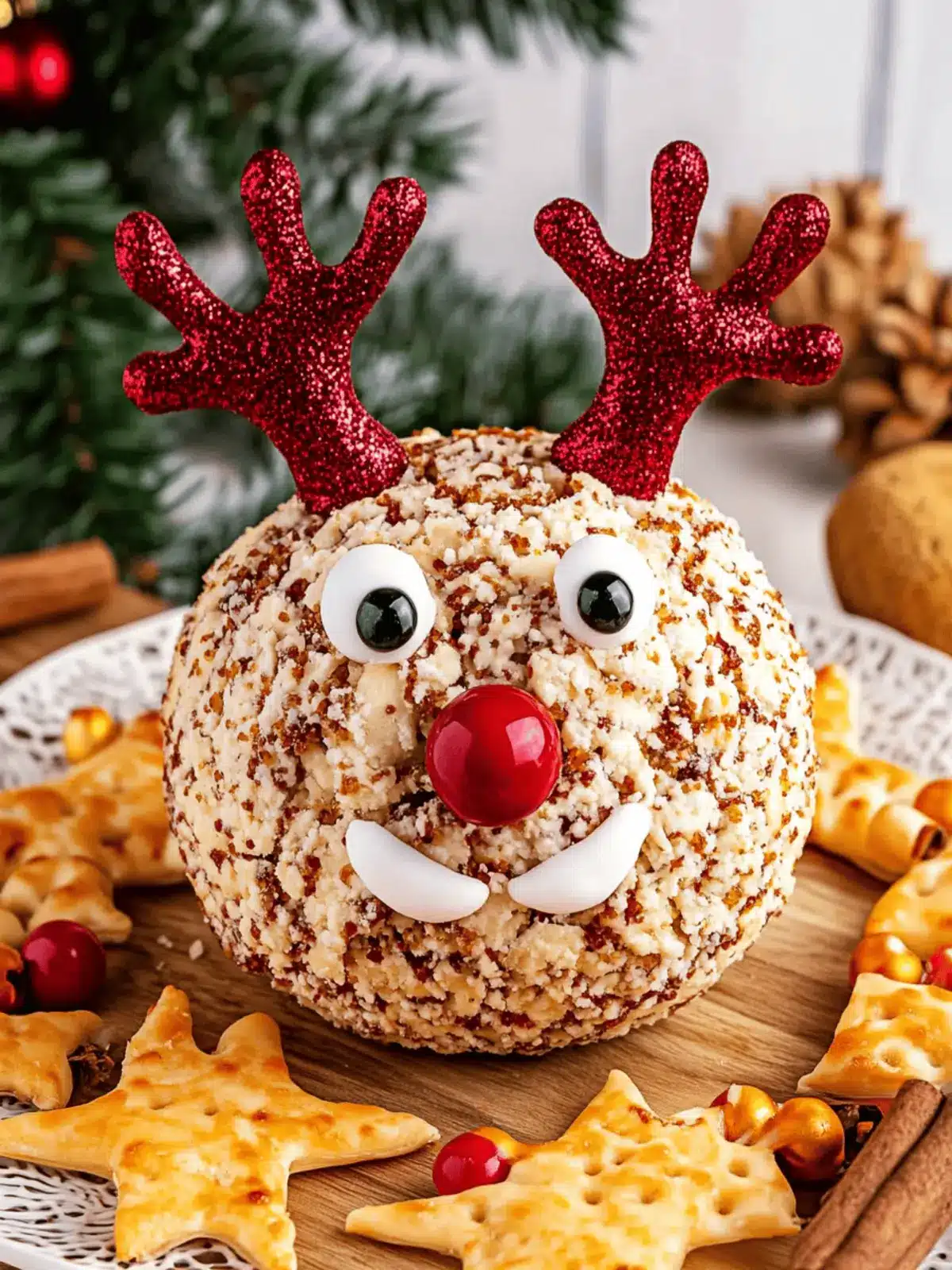Festive Reindeer Cheese Ball: Easy Holiday Delight to Share 4 Reindeer Cheese Ball