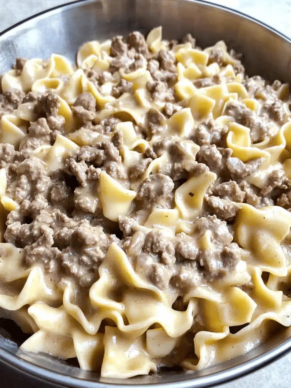 Ground Beef Stroganoff