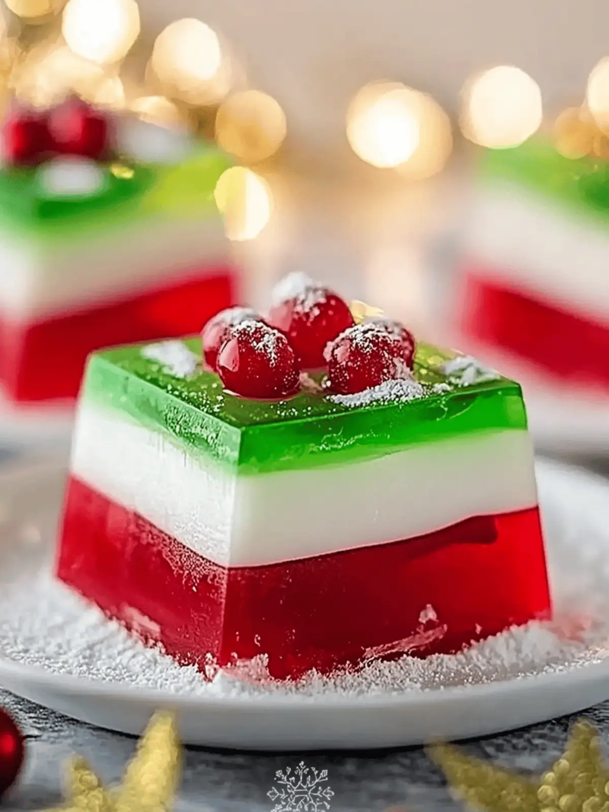 Easy Layered Christmas Jello