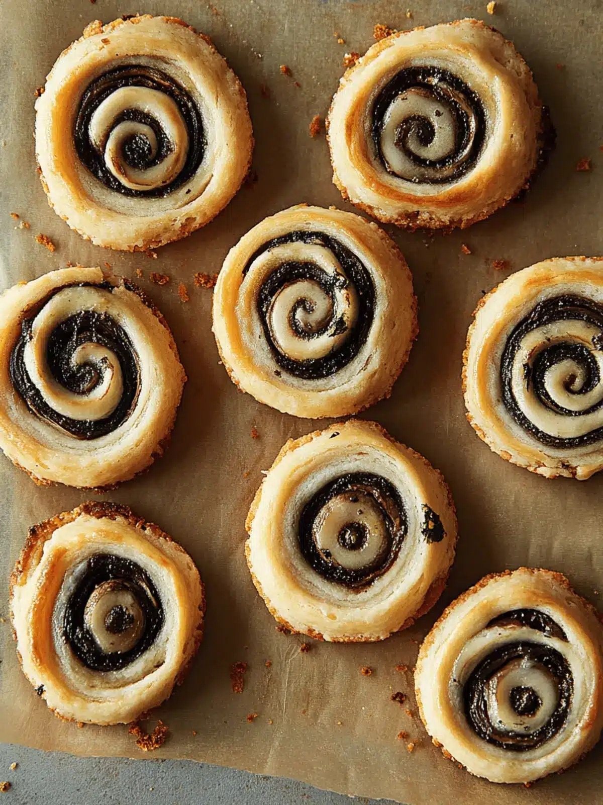Delicious Little Mushroom Pinwheels for Effortless Entertaining 3 Little Mushroom Pinwheels