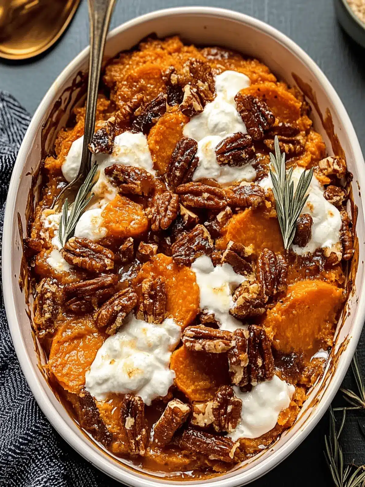 Southern Maple Sweet Potato Casserole