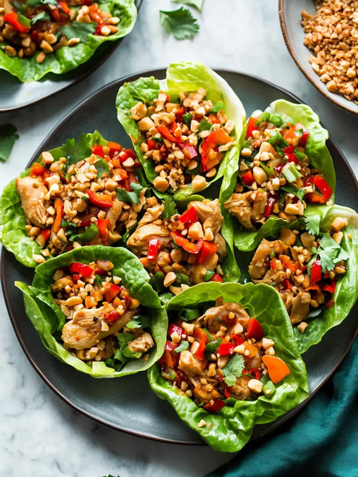 Savory Thai Chicken Lettuce Wraps for a Healthy Meal Twist 5 Thai Chicken Lettuce Wraps