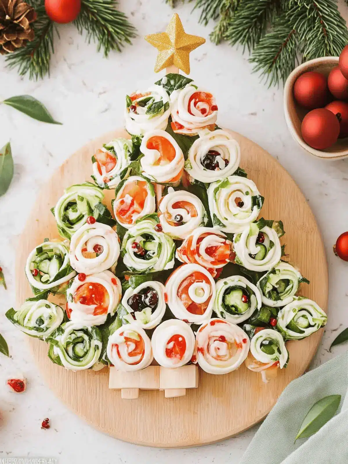 Delicious Pinwheel Christmas Tree Appetizer for Festive Fun 2 Pinwheel Christmas Tree Appetizer