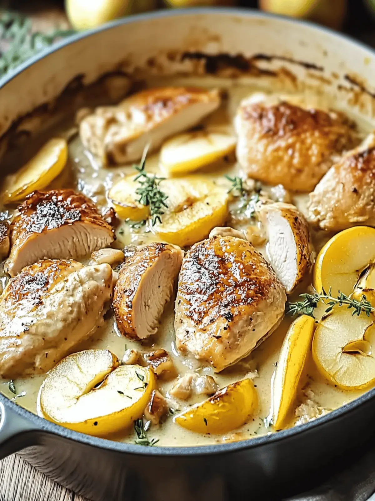 French Chicken Casserole and Apples Delight