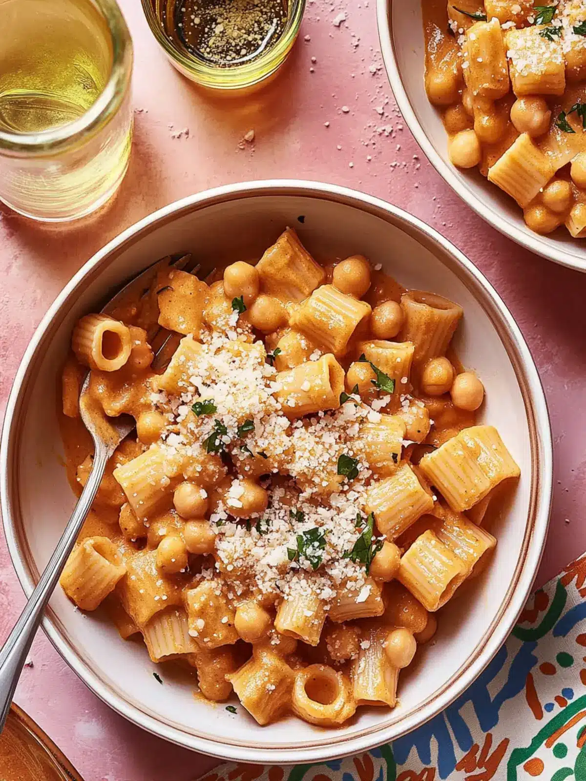 Creamy No Cream Chickpea Rigatoni