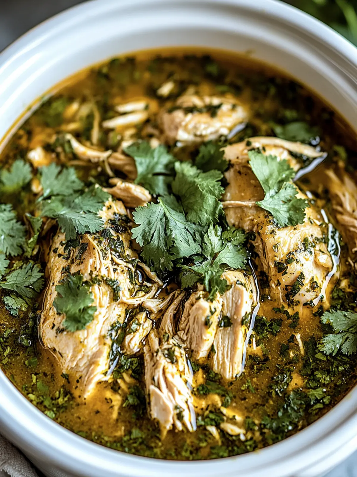 Crockpot Salsa Verde Chicken