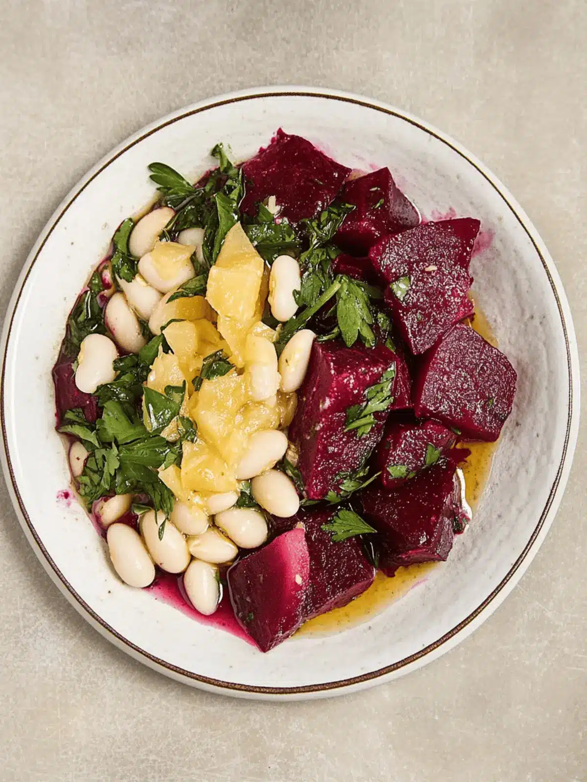 Herby White Bean & Beet Salad: A Fresh and Colorful Delight 3 Herby White Bean & Beet Salad