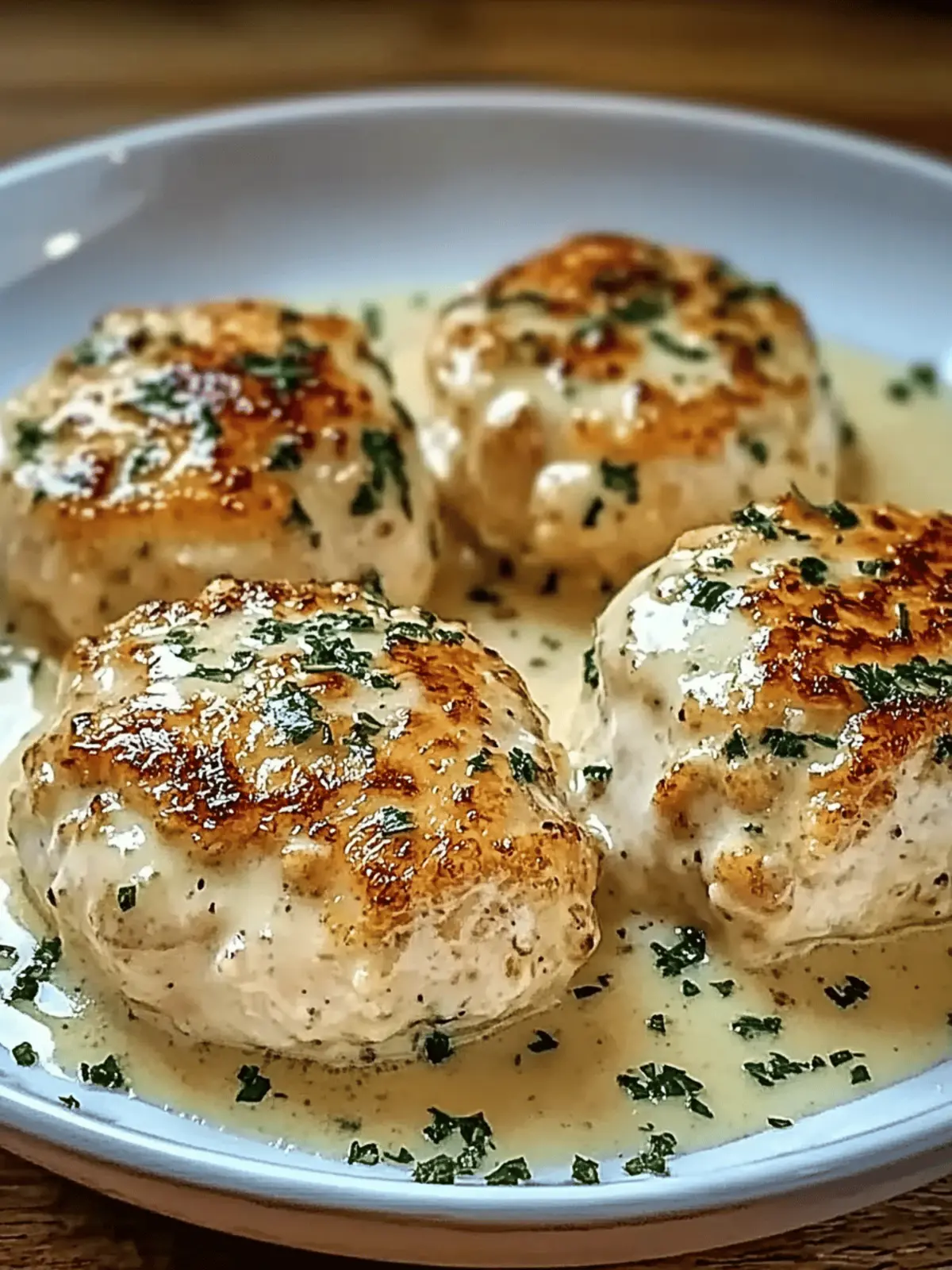 Savory Chicken Pillows with Creamy Parmesan Delight at Home 4 Chicken Pillows with Creamy Parmesan