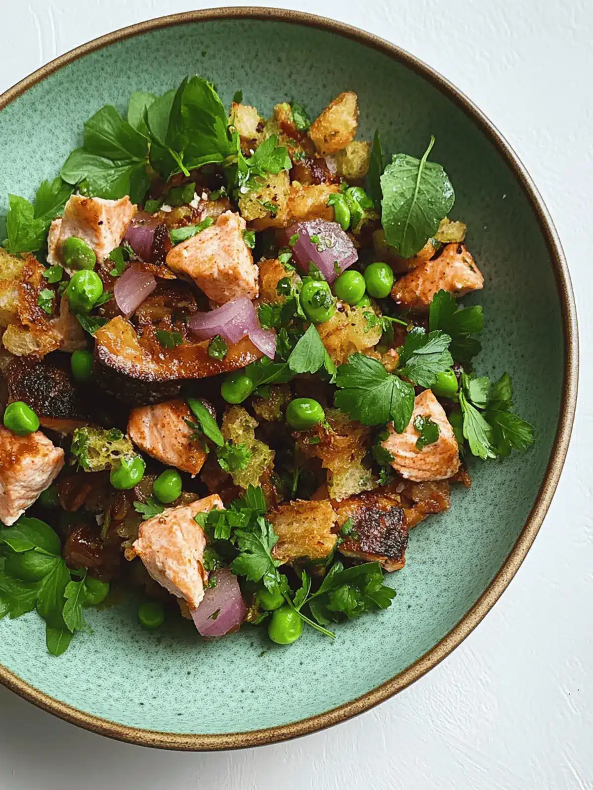 Chili Crisp Salmon Panzanella: A Spicy Summer Delight! 5 Chili Crisp Salmon Panzanella