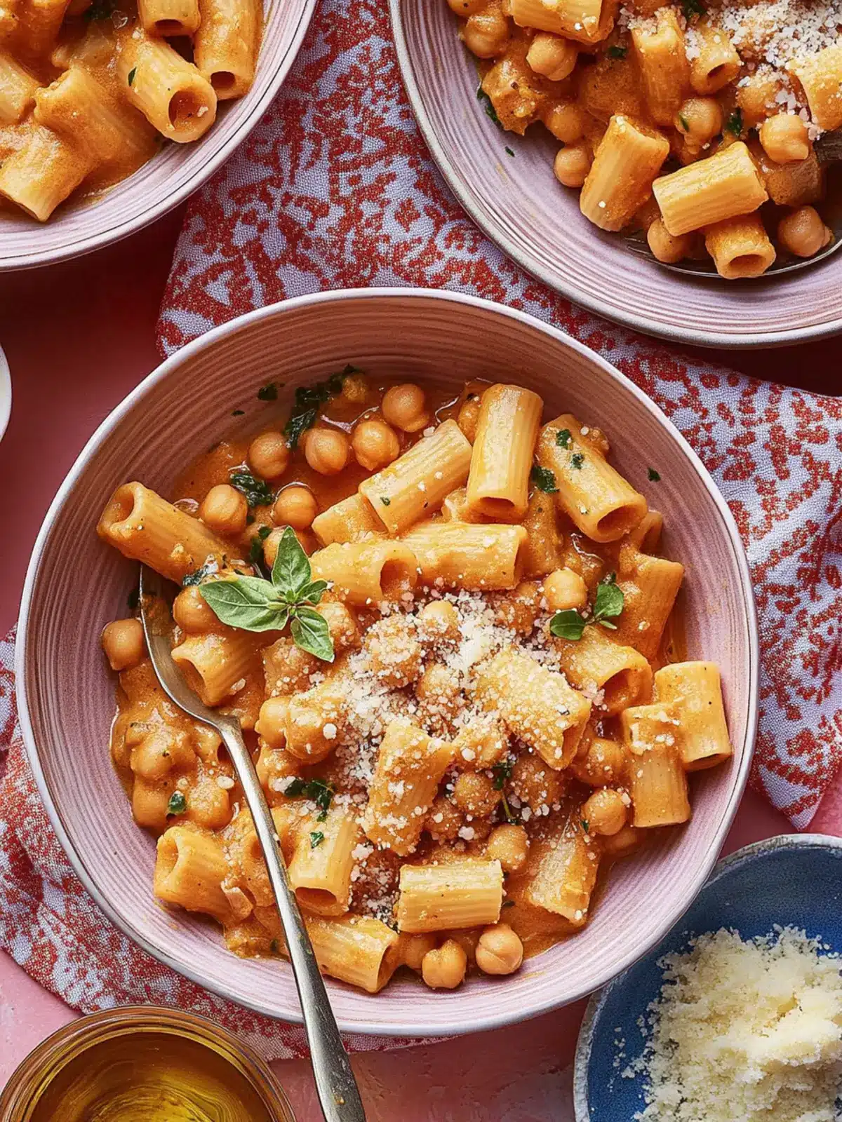Creamy No Cream Chickpea Rigatoni