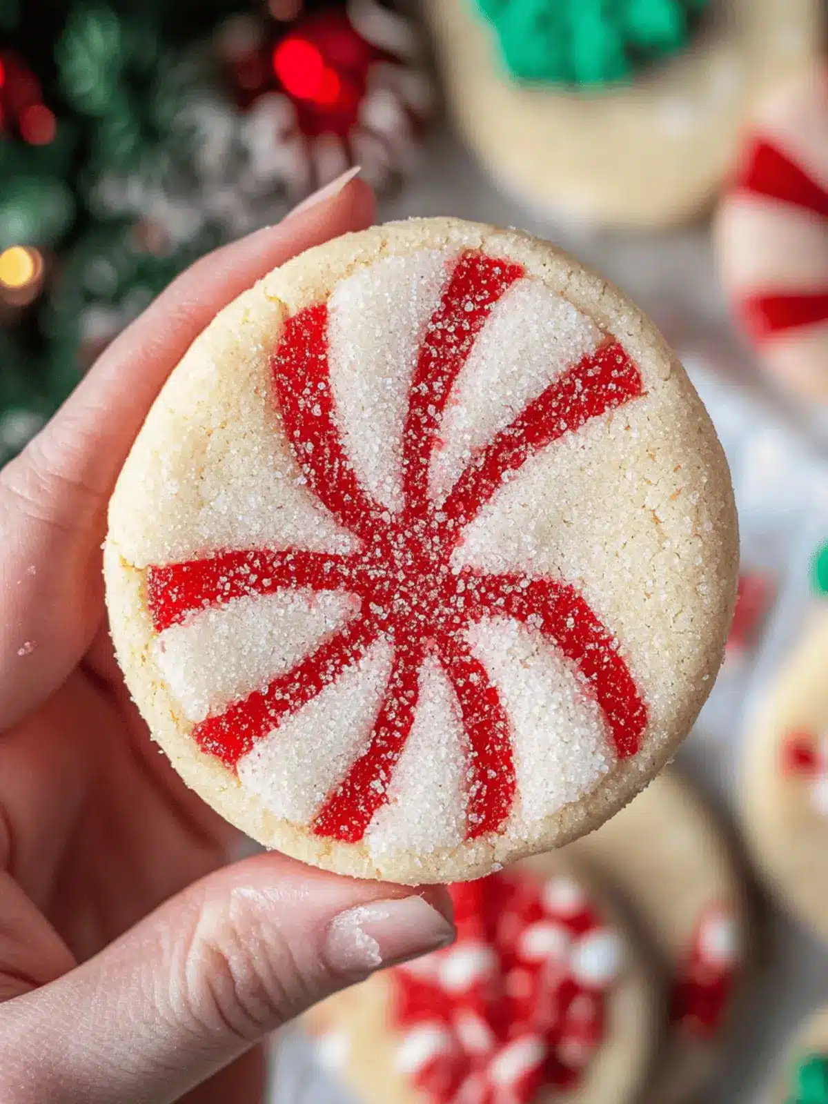 Peppermint Sugar Cookies