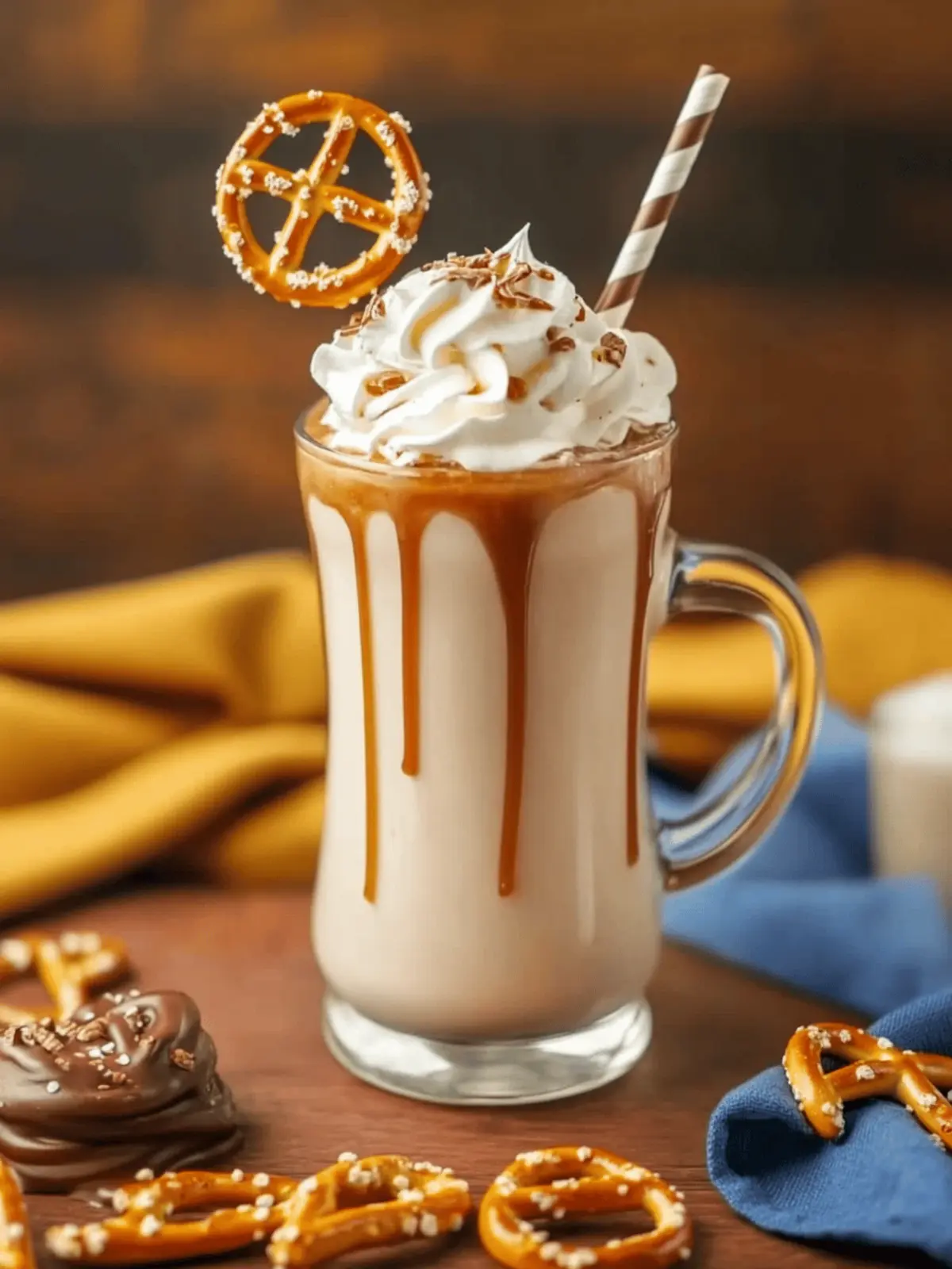 Salted Caramel Pretzel Frappe Recipe