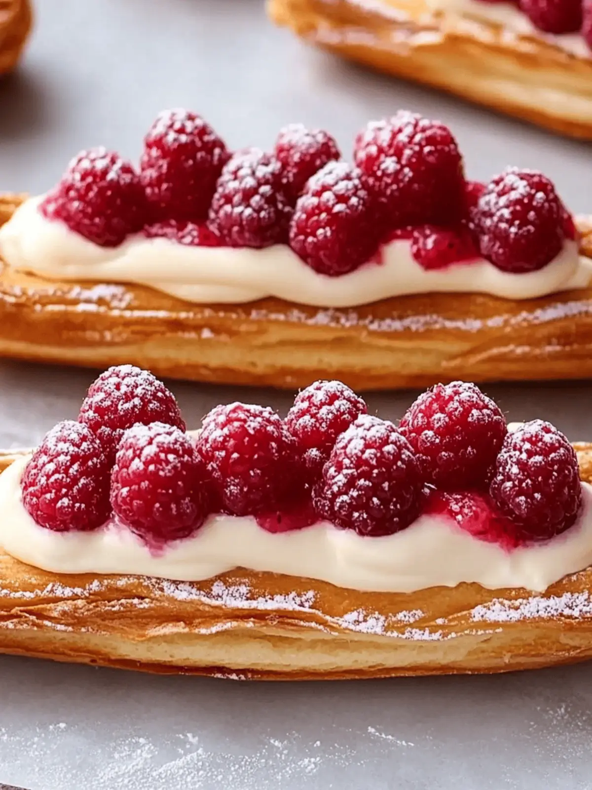 Delightful Raspberry And Cream Éclairs