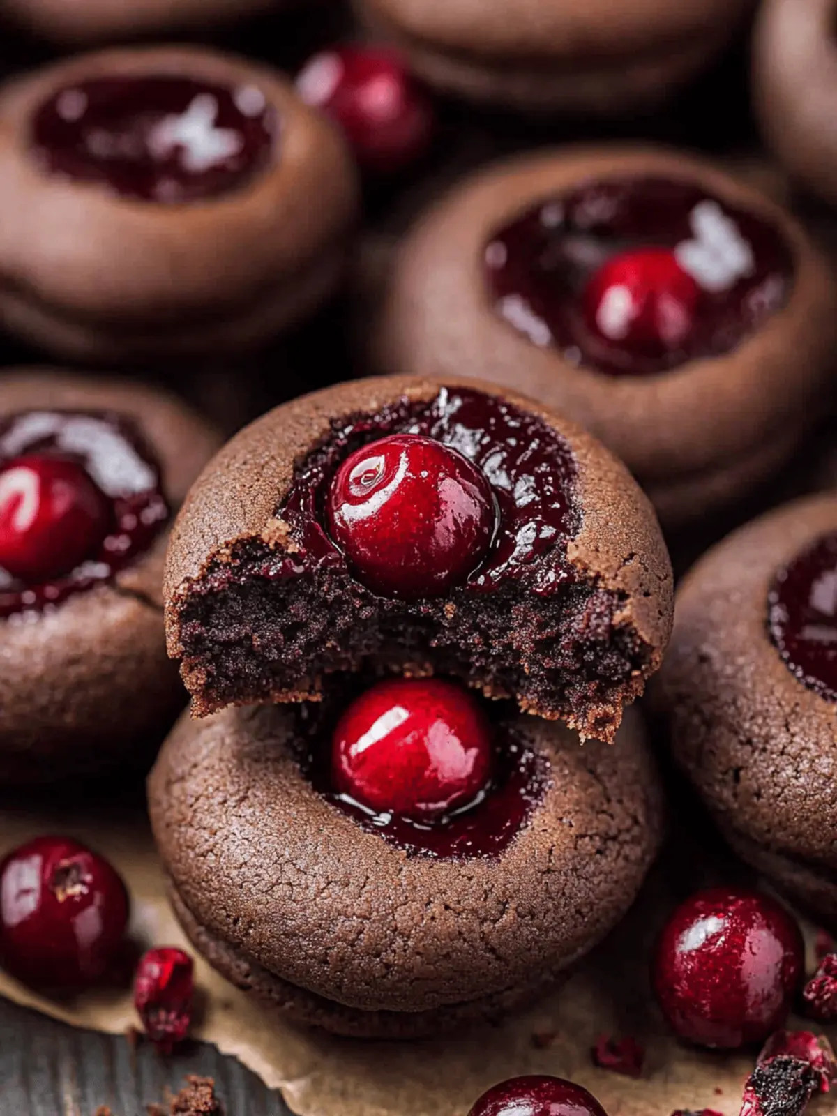 Chocolate Cherry Cookies