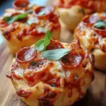 Mini Deep Dish Crescent Roll Pizzas for Game Night Delight 10 Mini Deep Dish Crescent Roll Pizzas