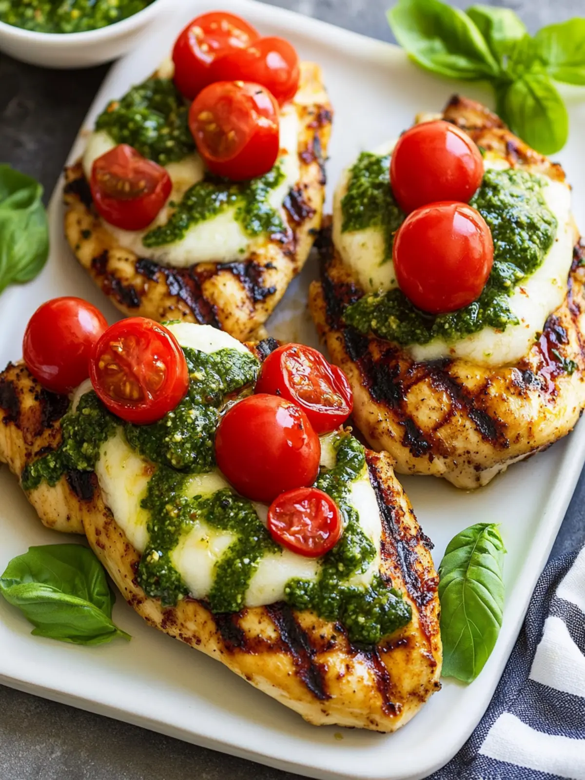 Grilled Chicken Margherita