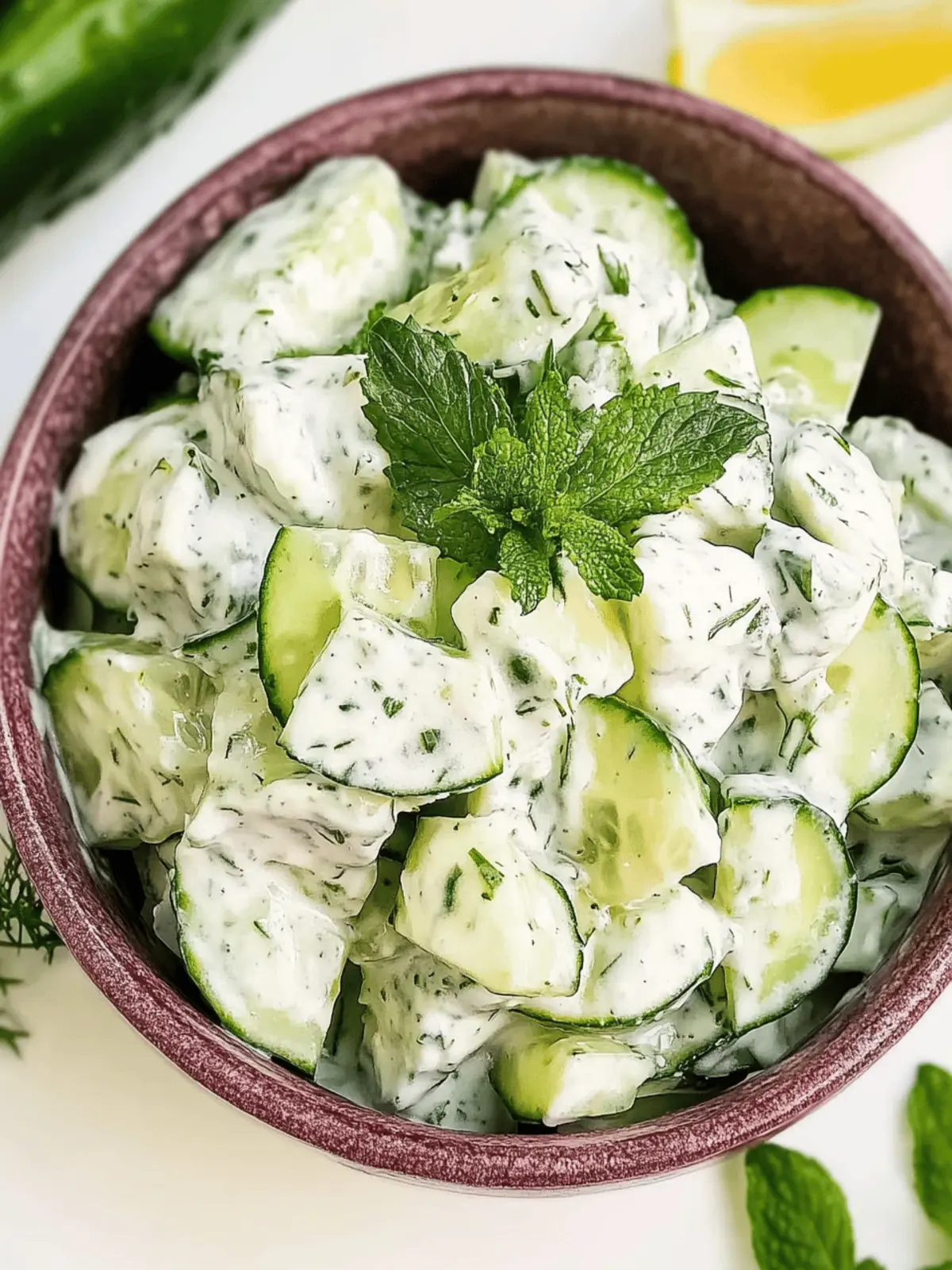 The Best Tzatziki Cucumber Salad for Refreshing Summer Vibes 4 The Best Tzatziki Cucumber Salad