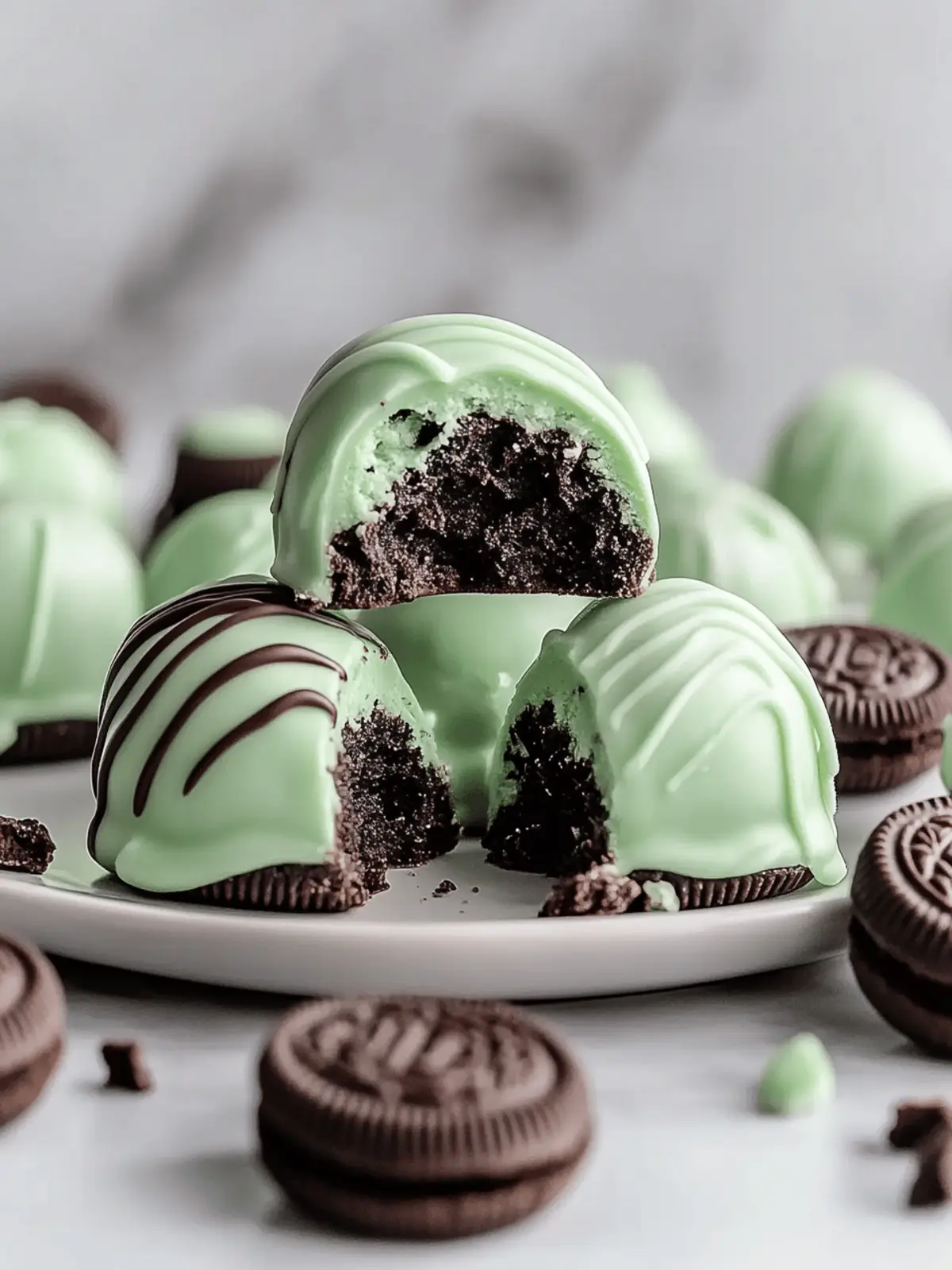 Mint Oreo Truffles
