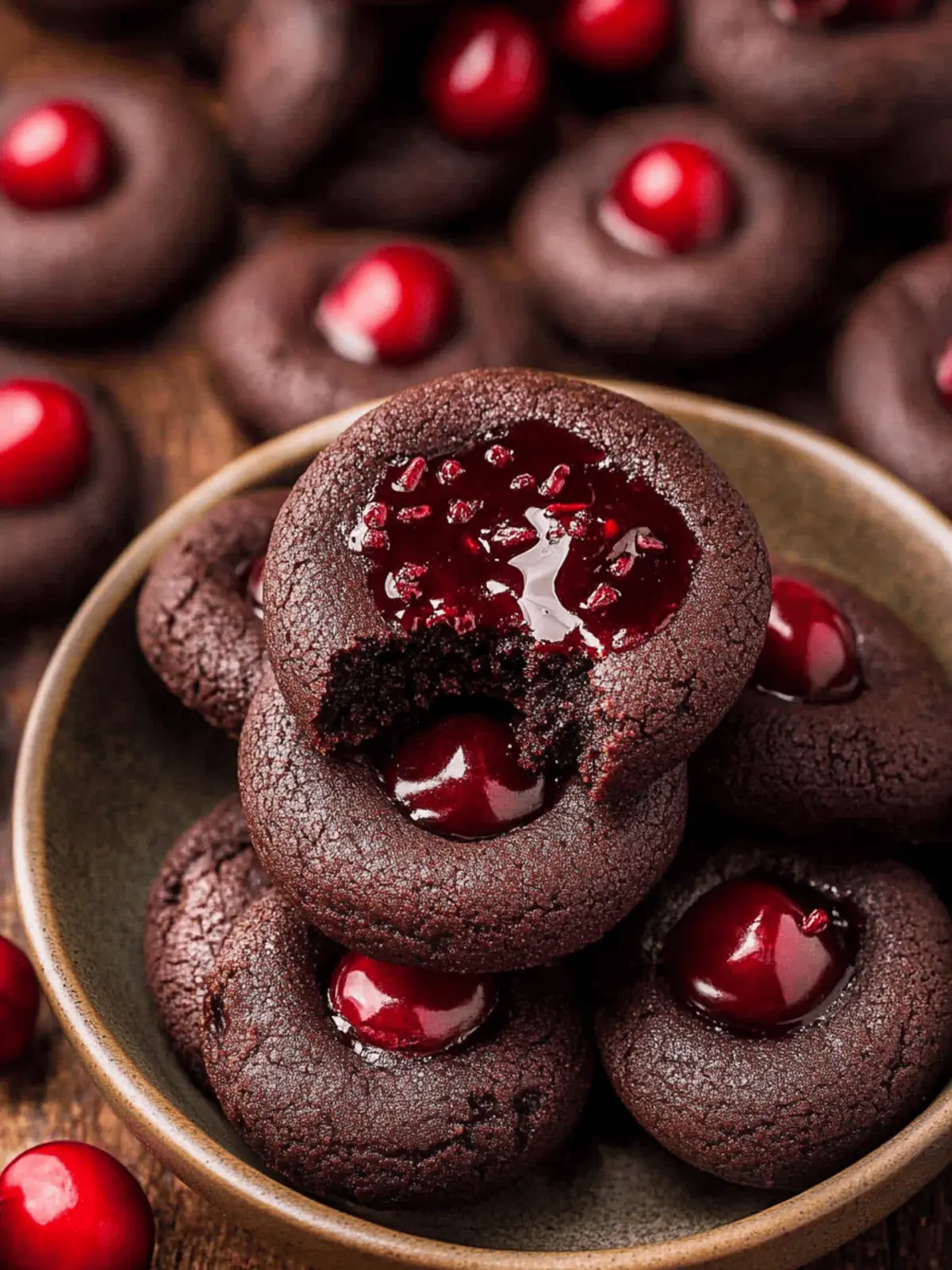 Chocolate Cherry Cookies