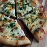 Creamy White Garlic Parmesan Pizza