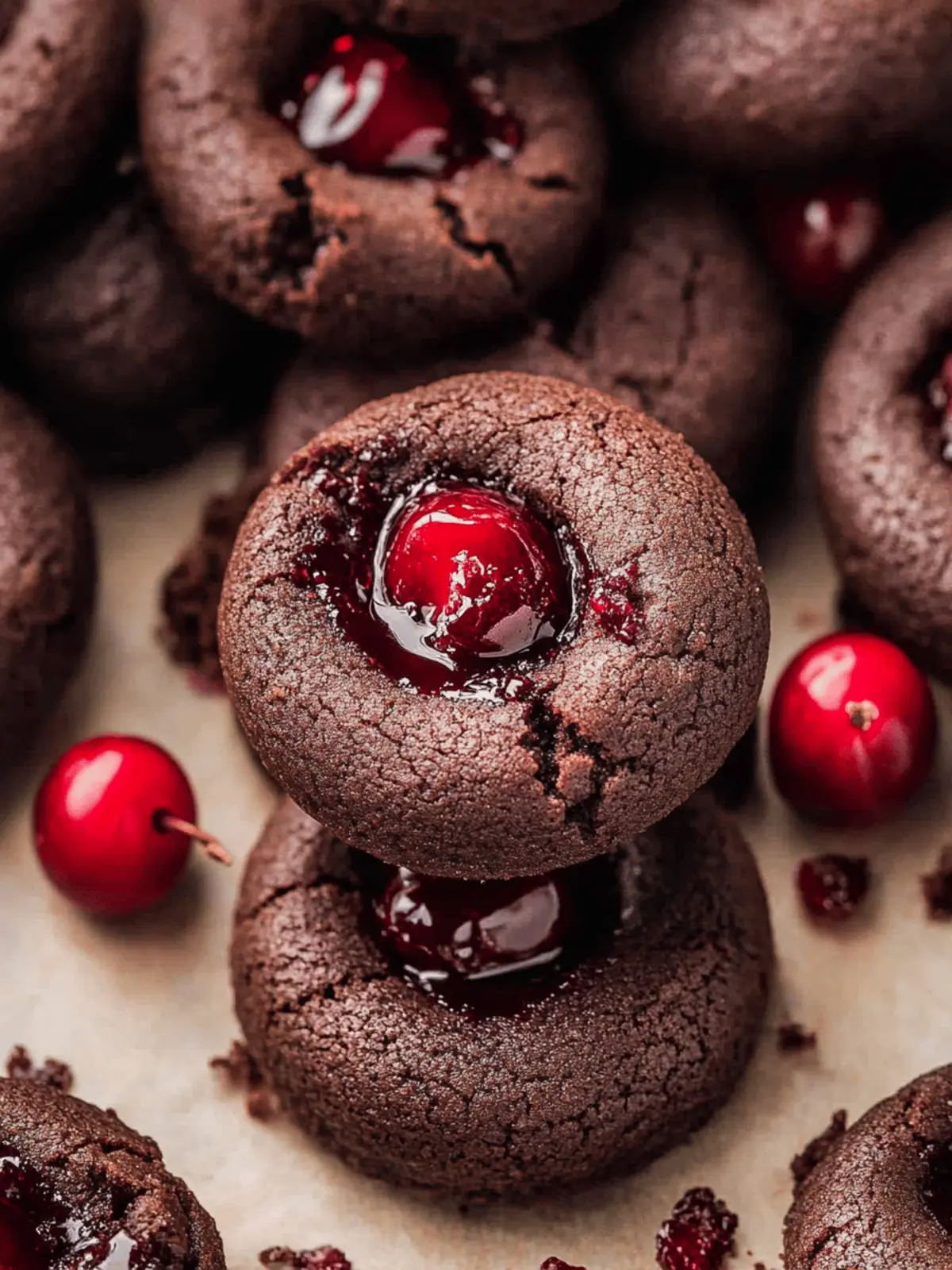 Chocolate Cherry Cookies